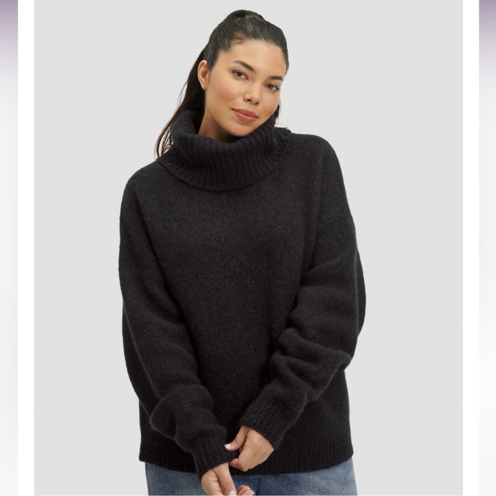 UGG NWT Lylah Rollneck Alpaca/Wool Blend Oversized Sweater in Color Tarr